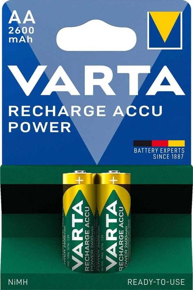 VARTA 05716 BATERIA RECARREG&Aacute;VEL AA HIDRETO MET&Aacute;L.