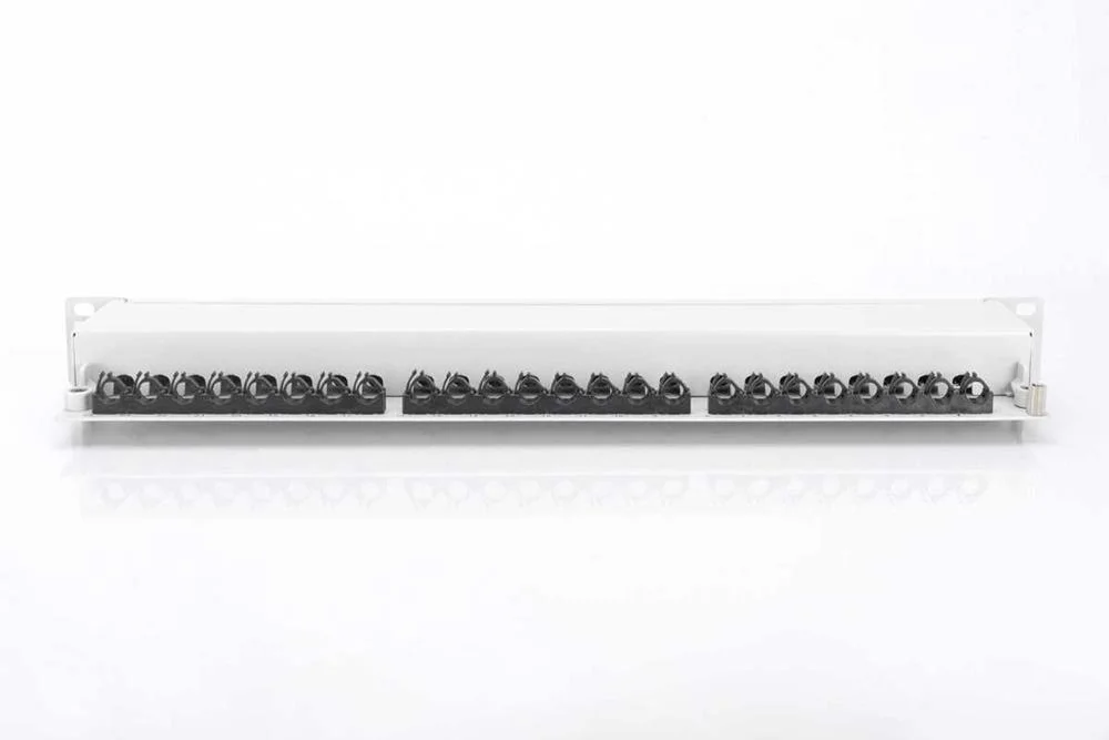 Digitus Patchpanel 1he 24-Port Cat6a Geschirmt Lichtgrau
