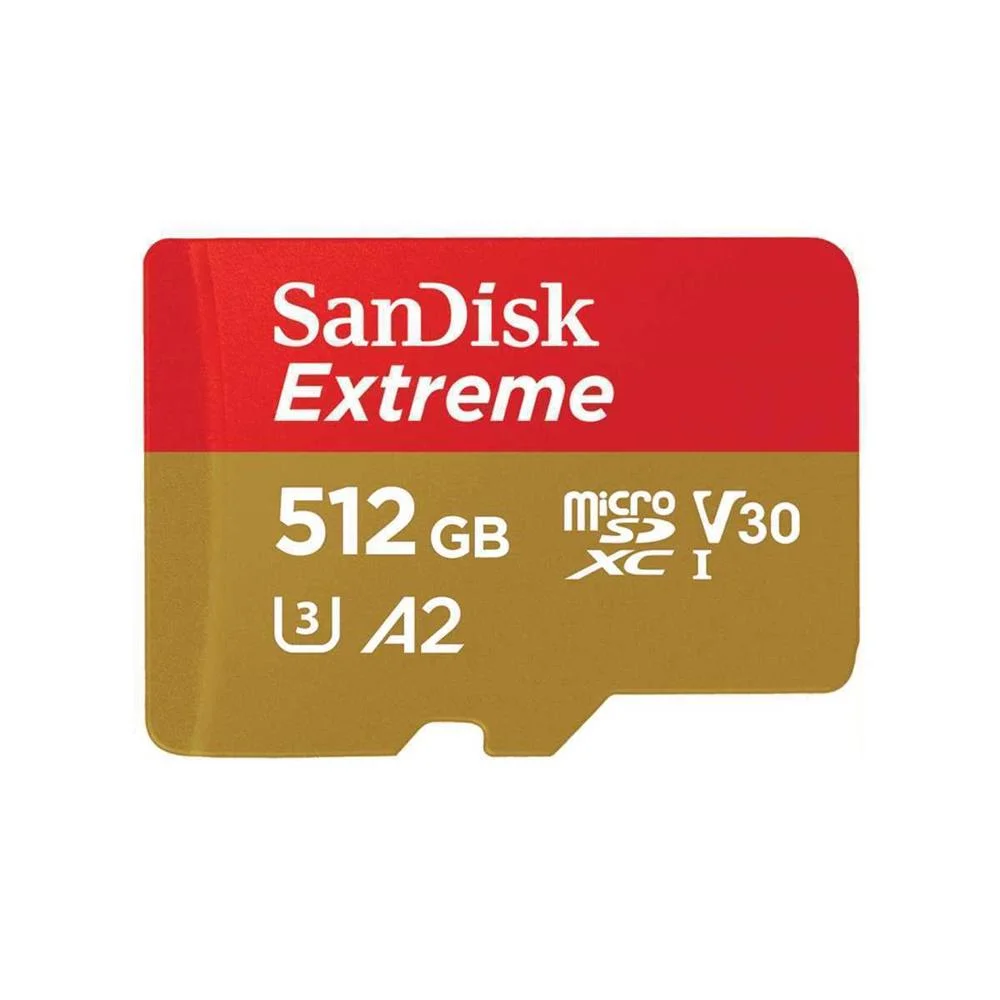 Sd Microsd Card 512gb Sandisk Extreme Sdxc Inkl. Adapter