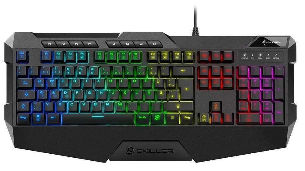 SHARKOON SKILLER SGK4 TECLADO USB QWERTZ ALEM&Atilde;O P.