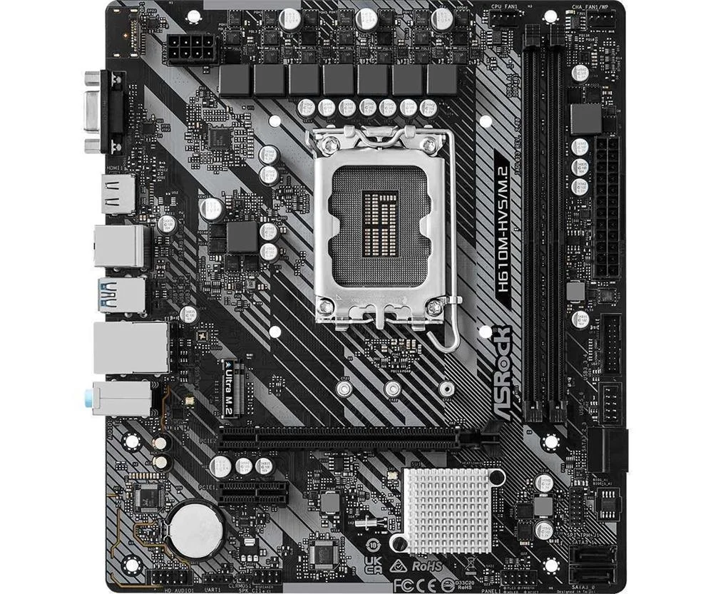 Asrock H610m-Hvs/M.2 R2.0 Intel H610 Lga 1700 Micro Atx