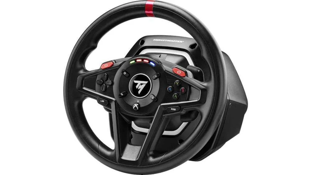 Thrustmaster T128 Preto Usb Volante + Pedais Anal.