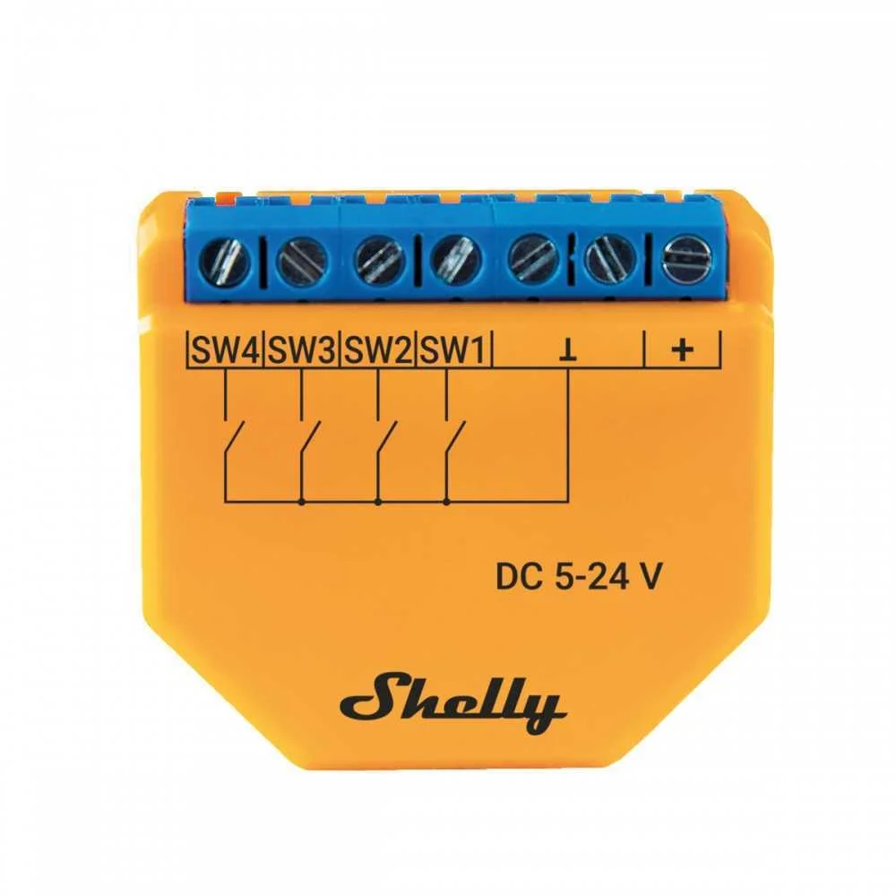 Shelly Plus I4 Dc - Wifi 2.4 Ghz Ieee802.11 B/G/N.