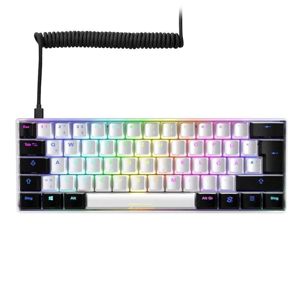 Sharkoon Sgk50 S4 Teclado Usb Qwertz Alem&atilde;o Branco