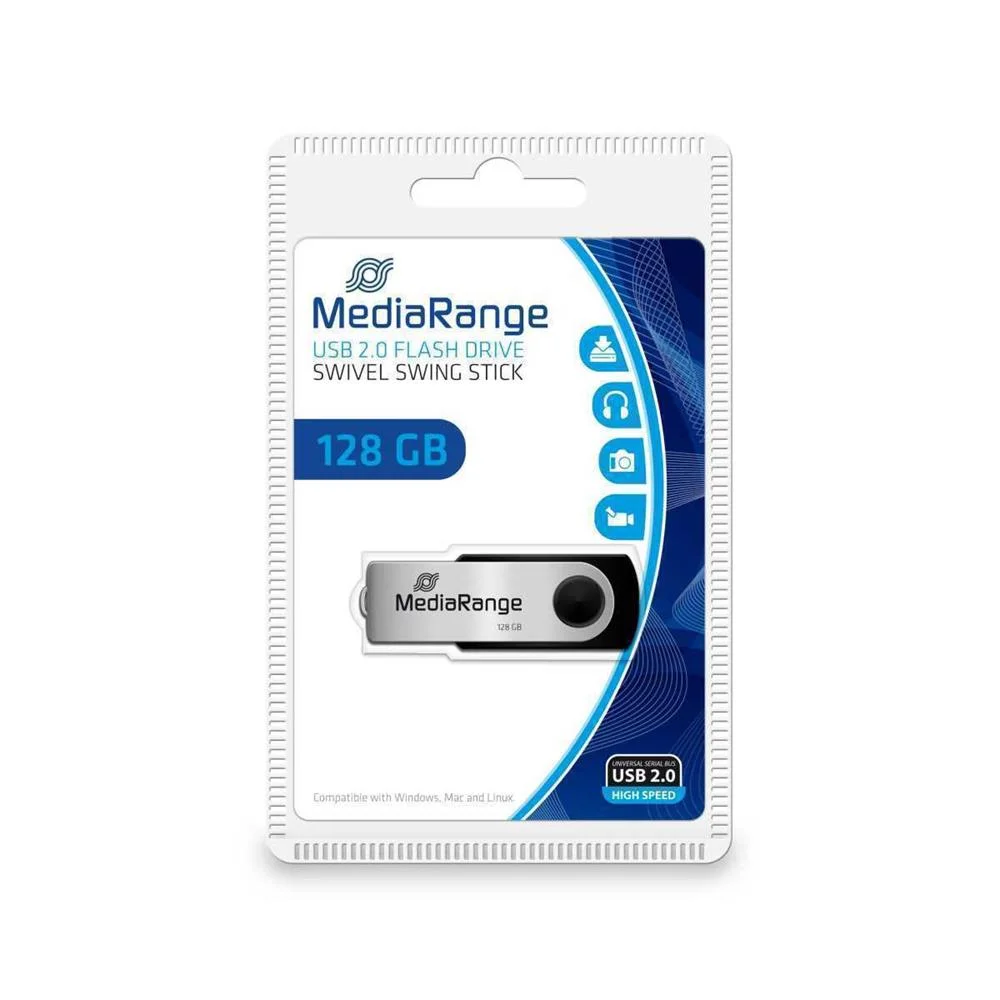 MEDIARANGE MR913 UNIDADE DE MEM&Oacute;RIA USB 128 GB US.