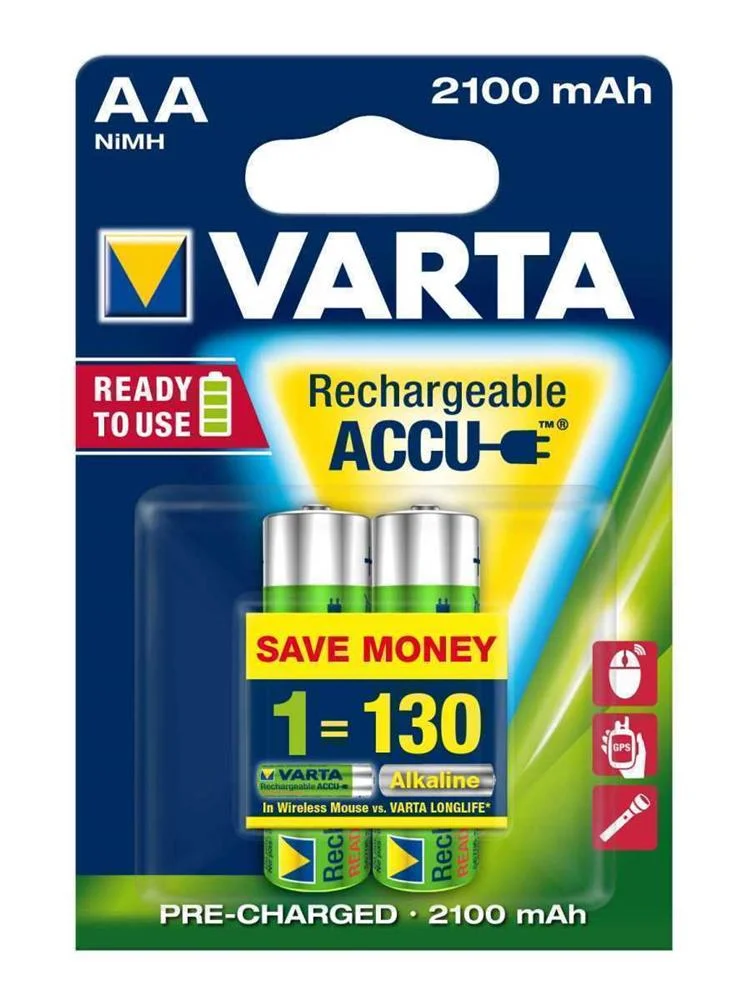 VARTA LONGLIFE BATERIA RECARREG&Aacute;VEL AA HIDRETO ME.