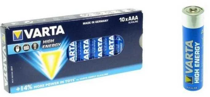 VARTA ALKALINE, 1.5 V, AAA BATERIA DESCART&Aacute;VEL AL.