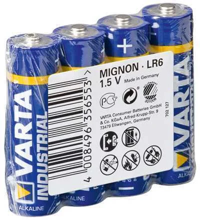 Pilha Alcalina Lr6/AA 1.5v 4x Industrial Varta
