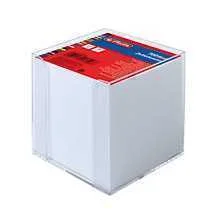 Herlitz Zettelkasten       9x9x9cm 700bl. Wei&szlig;      Transp.