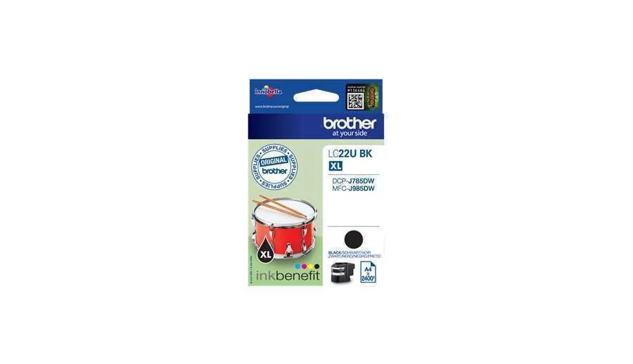 BROTHER LC-22UBK TINTEIRO ORIGINAL RENDIMENTO ALT.