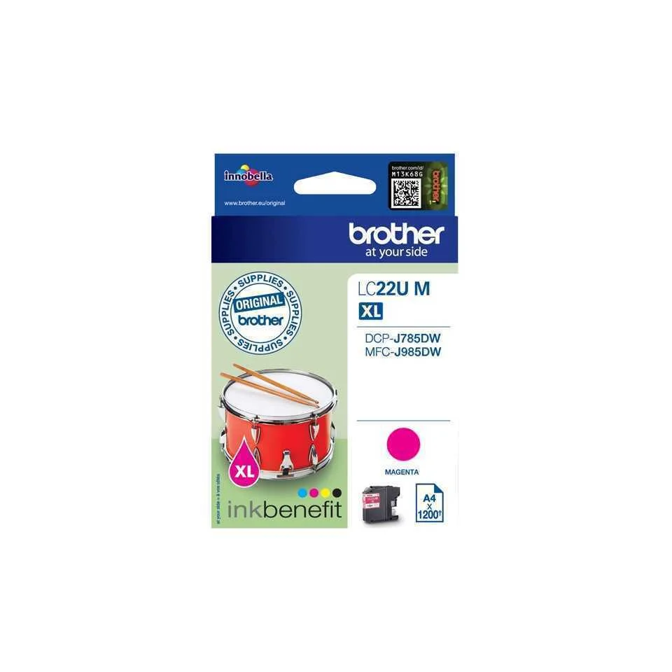 Brother Ink Cart. Lc-22um F?r Dcp-J785dw/Mfc-J985dw Magenta