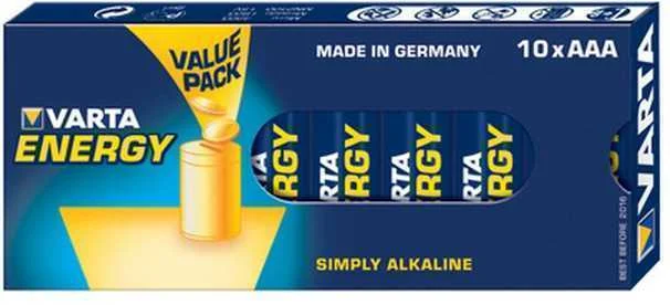 VARTA 10X AAA 4103 BATERIA DESCART&Aacute;VEL ALCALINO