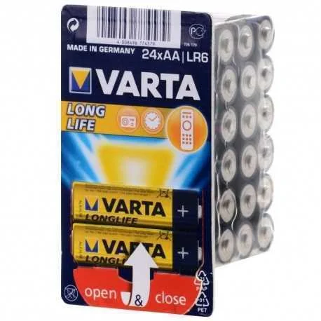 Pila Alcalina AA  1.5 V Dc  Pack de 24