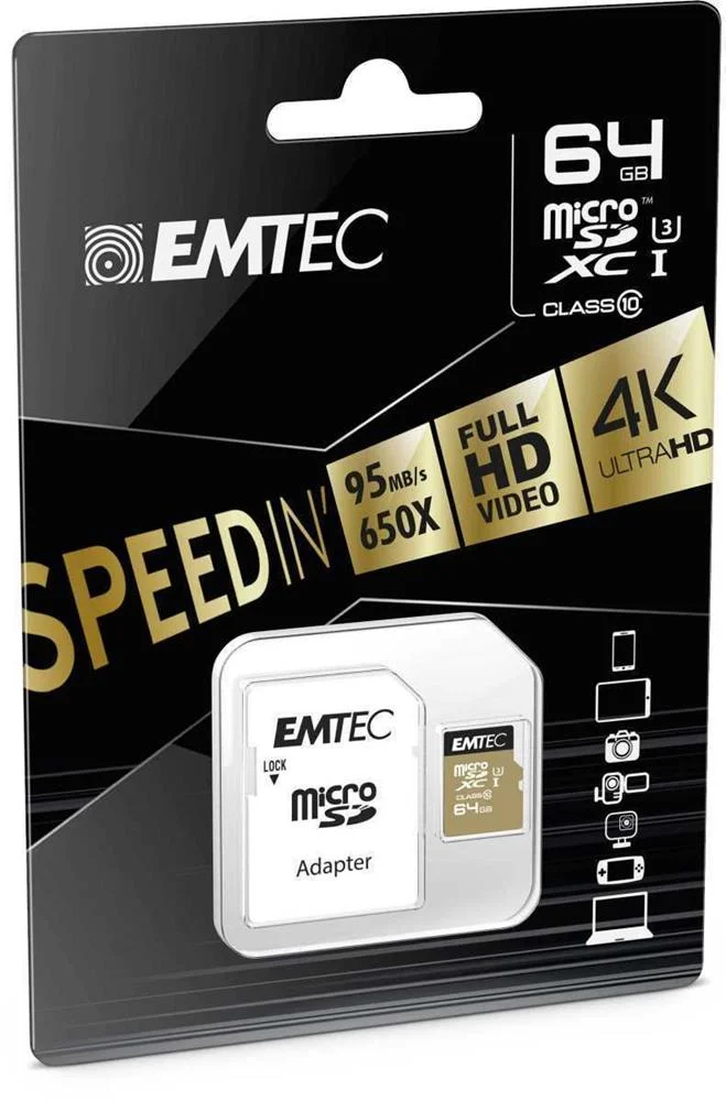 EMTEC ECMSDM64GXC10SP CART&Atilde;O DE MEM&Oacute;RIA 64 GB MIC.