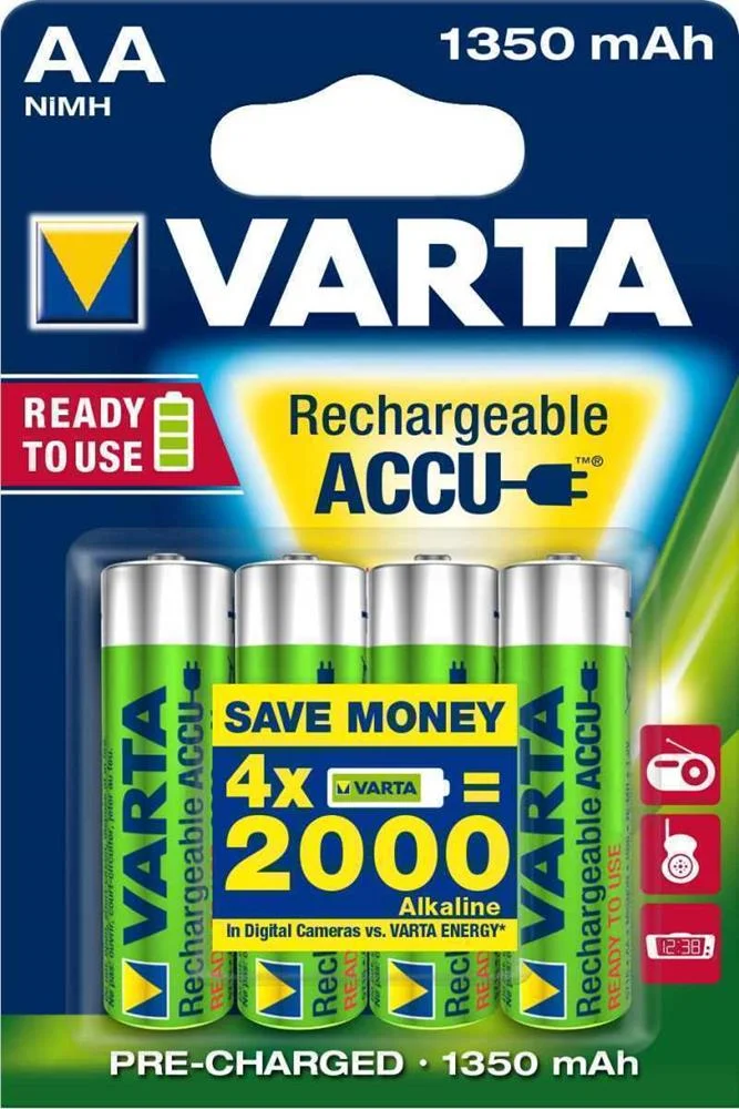 Varta Akku Recharge Power    AA  Hr6  1350mah           4st.