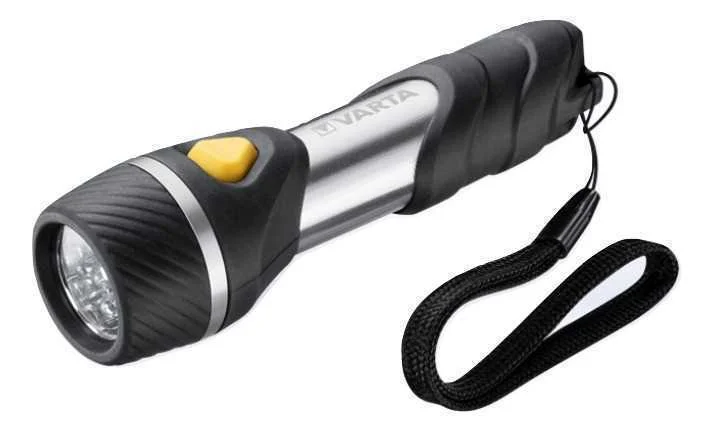 VARTA DAY LIGHT MULTI LED F10 ALUM&Iacute;NIO, PRETO LAN.