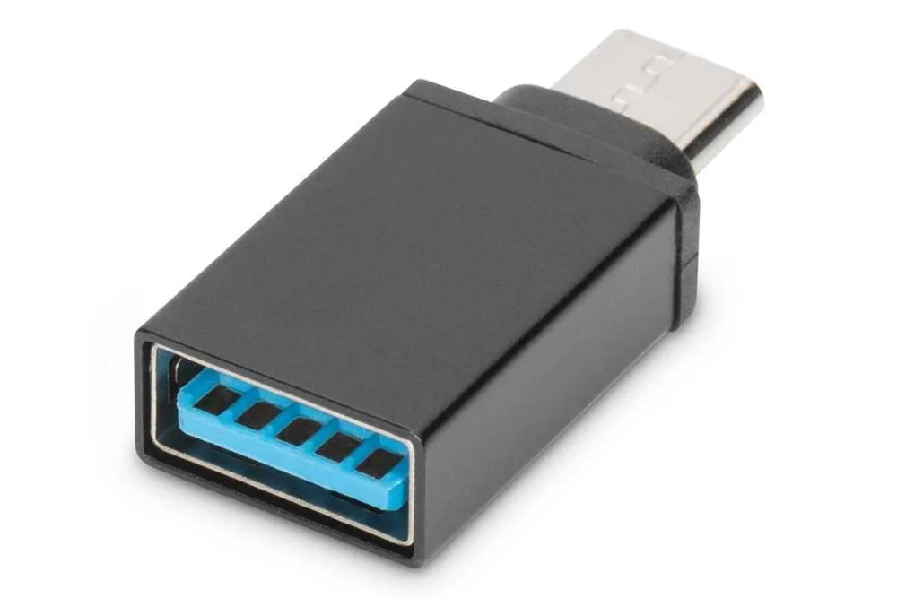 Digitus Usb Type-C Adapter, Type-C - A-Buchse, Schwarz