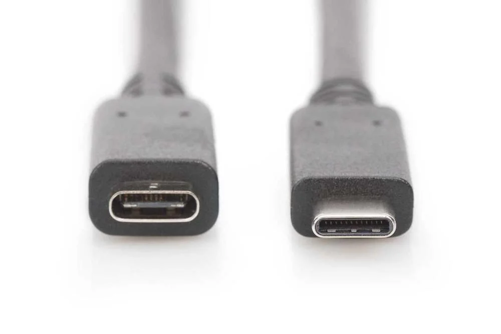 Digitus Usb Type-C Verl&auml;ngerungskabel, Type-C - C, 1,5m Schw