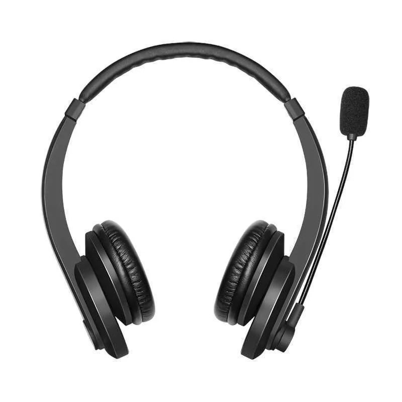 Auscultadores Headset BT0060 c/ Micro Preto - LOG.