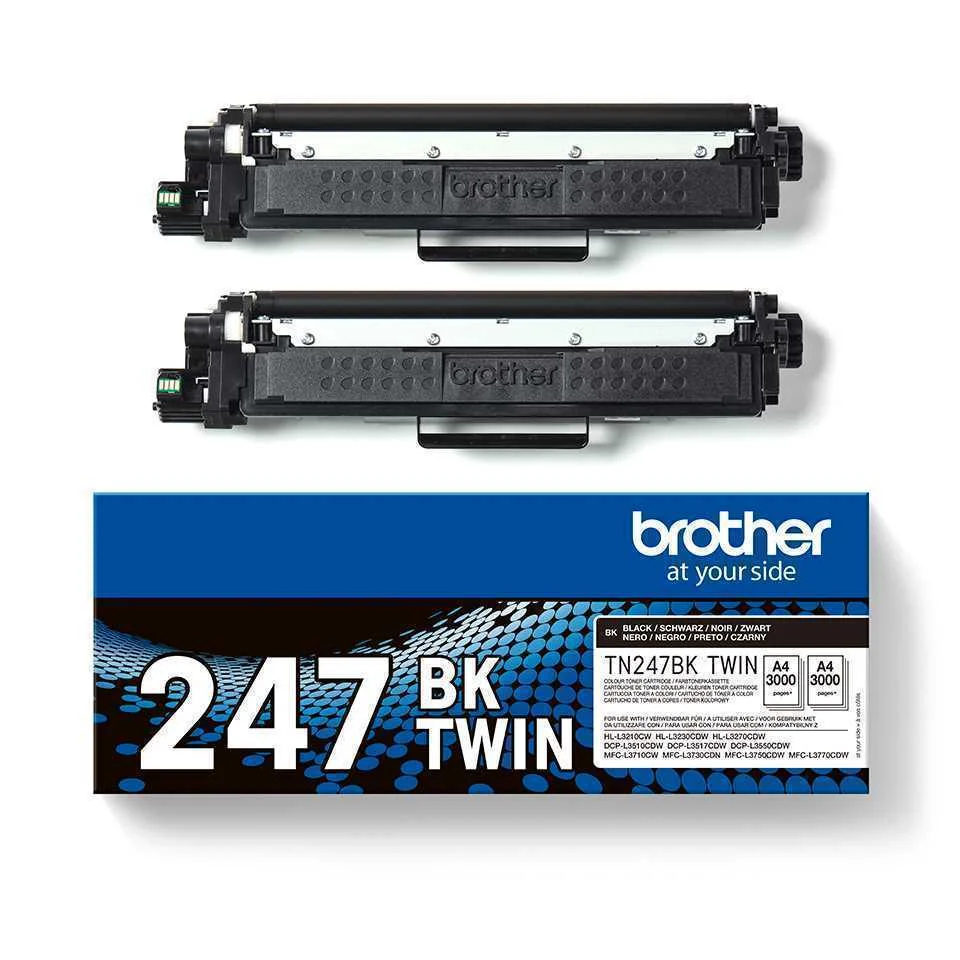 BROTHER TN-247BKTWIN TONER 2 UNIDADE(S) ORIGINAL .