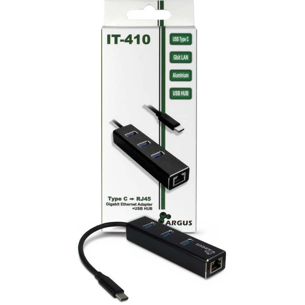 Inter-Tech Lan-Adapter Argus It-410   Usb-C Gigabit Ethernet