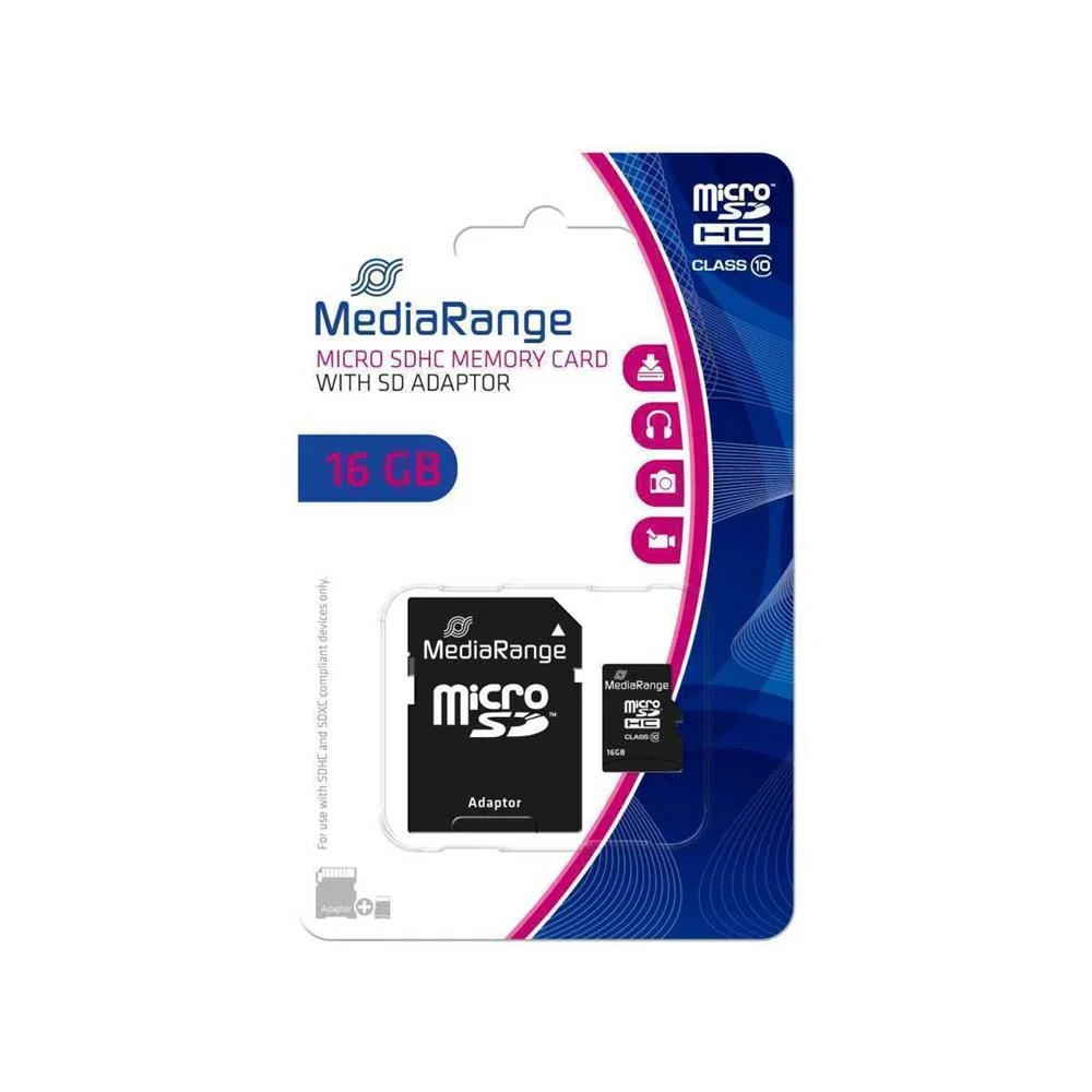Mediarange Mr958 Cart&atilde;o de Mem&oacute;ria 16 Gb Microsdh.
