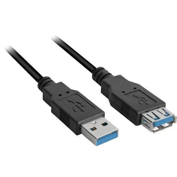 SHARKOON 1M, 2XUSB3.0-A CABO USB USB 3.2 GEN 1 (3.
