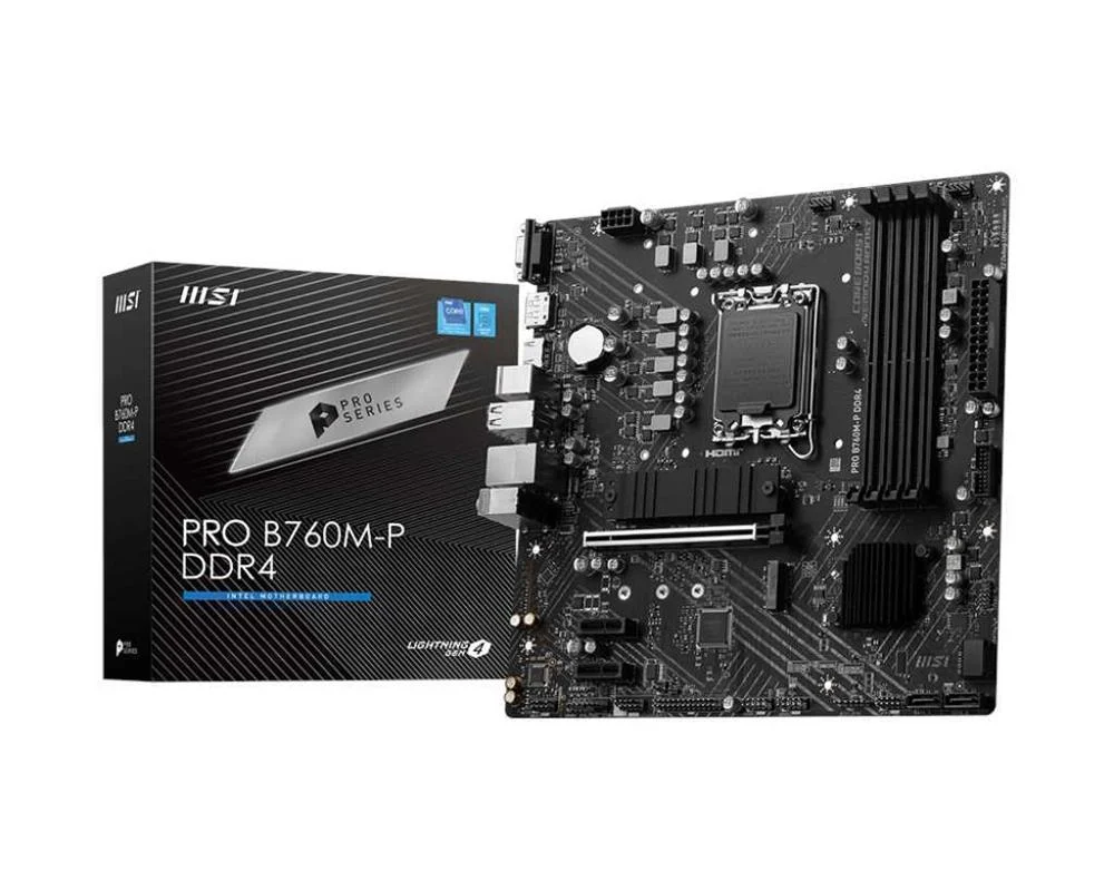 Motherboard Micro-Atx Pro B760m-P Ddr4 Intel B760 Lga 1700 - Msi