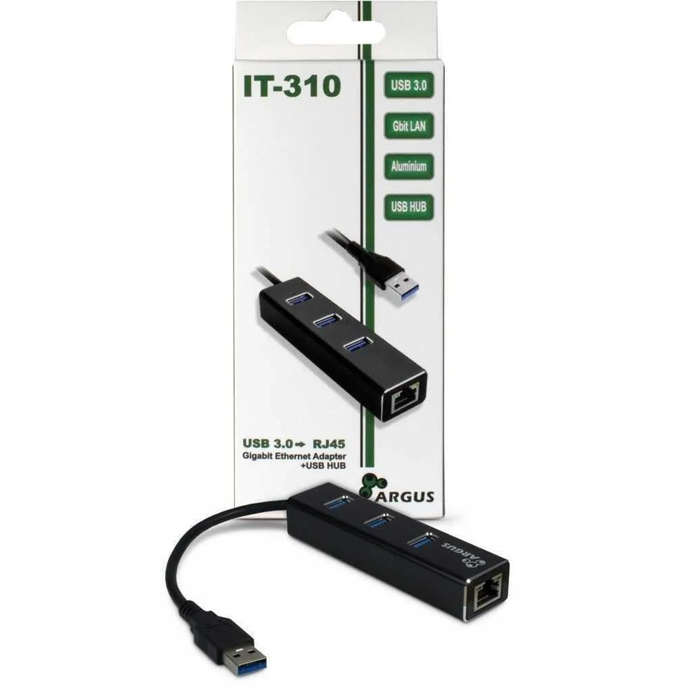 Inter-Tech Lan-Adapter Argus It-310   Usb-A Gigabit Ethernet