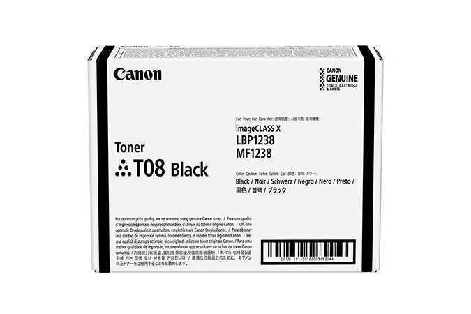 CANON T08 BLACK TONER 1 UNIDADE(S) ORIGINAL PRETO