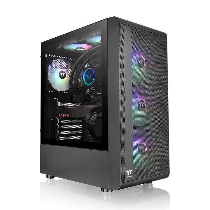 Caixa de Pc Atx S200 Tg Argb Midi Tower Preto - Thermaltake