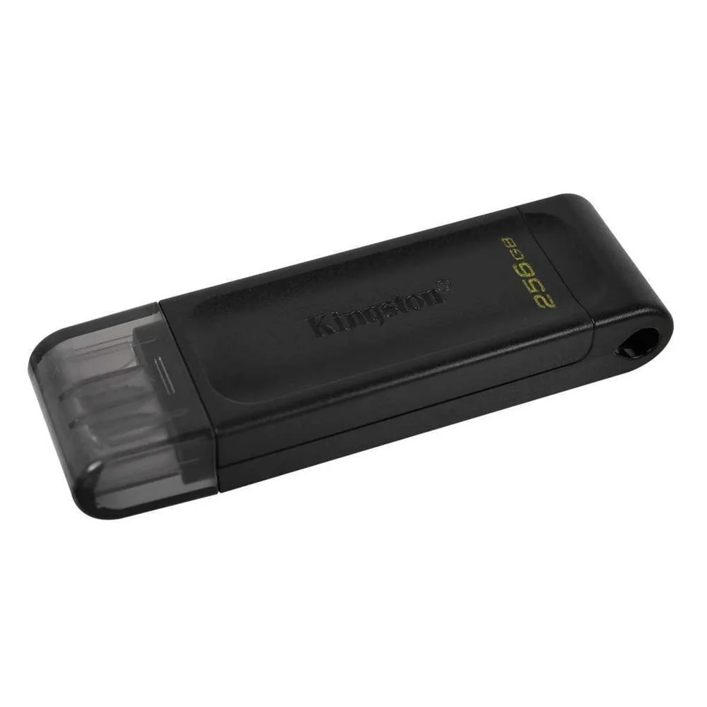 Pen Drive Datatraveler 70 256gb Usb-C 3.2 Gen 1 Preto - Kingston