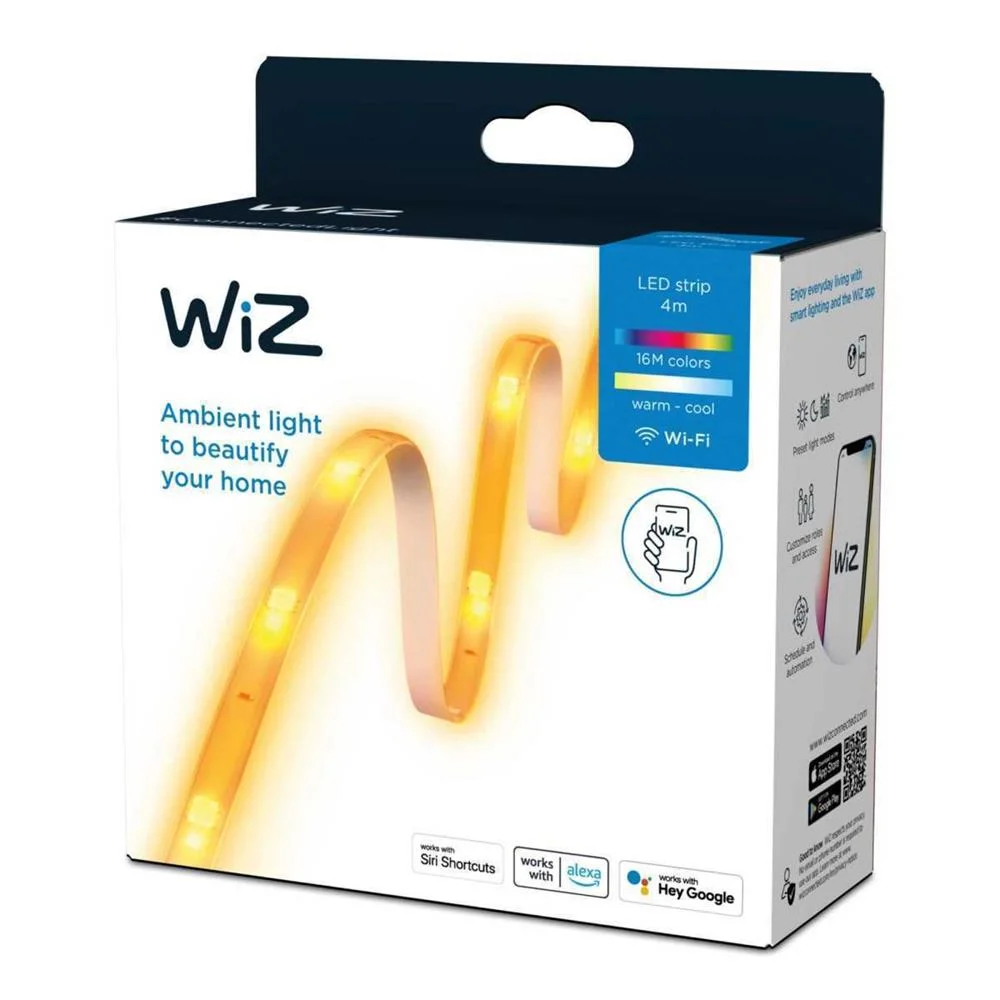 Tira LED Wiz 4m RGB Conex&atilde;o Wi-Fi 929003244801 Ph.