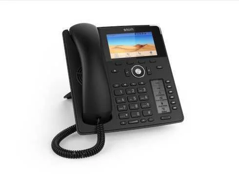SNOM D785 TELEFONE IP PRETO 12 LINHAS TFT
