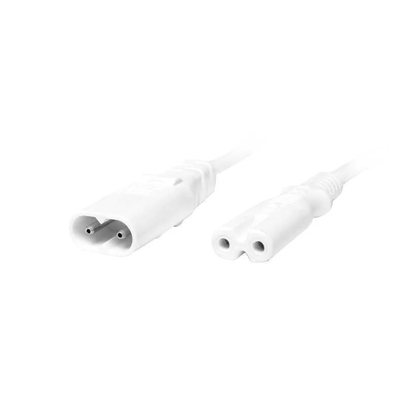 LOGILINK 2M, IEC 60320-C8/IEC 60320-C7 BRANCO ACO.