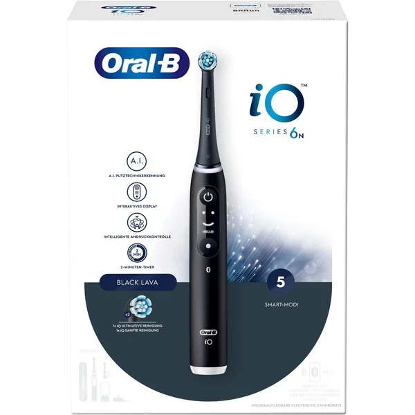 Oral-B Io 6+ Sensitive Electric Toothbrush Black (445111)