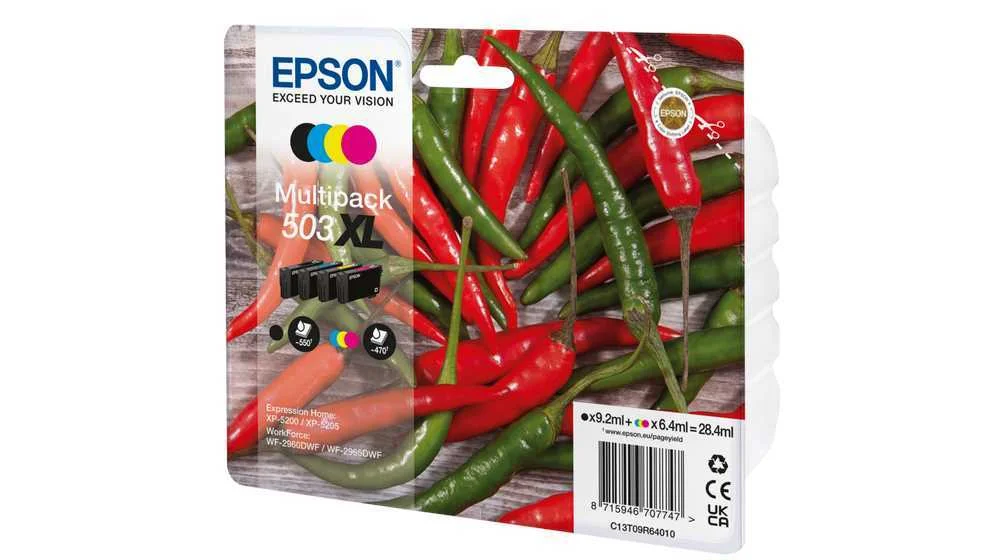 EPSON 503XL TINTEIRO 4 UNIDADE(S) ORIGINAL RENDIM.
