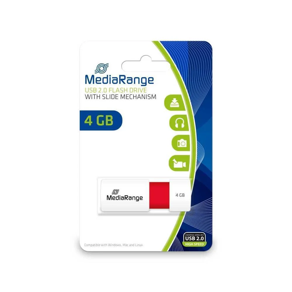 MEDIARANGE MR970 UNIDADE DE MEM&Oacute;RIA USB 4 GB USB .
