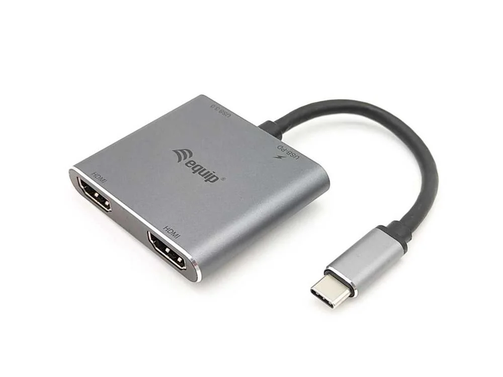 Adaptador Equip 133484 Usb-C 4-In-1 Multiport Pd 100w Cinza