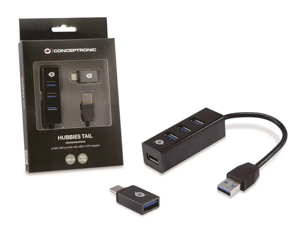 CONCEPTRONIC HUBBIES04B HUB DE INTERFACE USB 3.2 .
