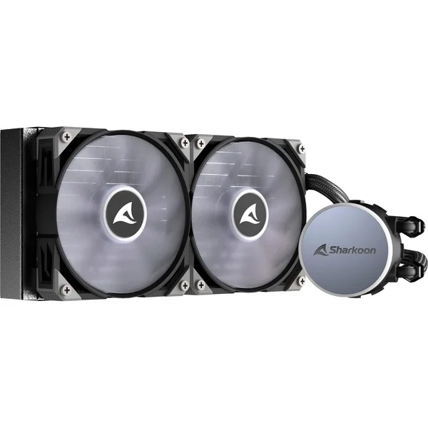Sharkoon Wasserk&uuml;hlung S70 RGB 2 L&uuml;fter      240mm  Schwarz