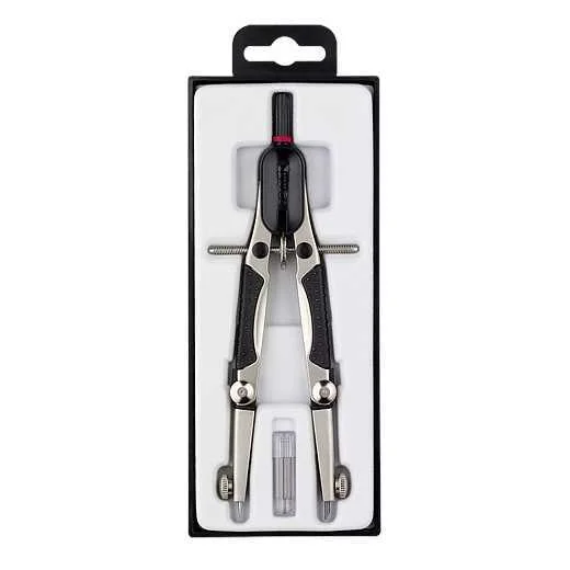 Rotring S0676580 Compasso Preto, A&ccedil;o Inoxid&aacute;vel