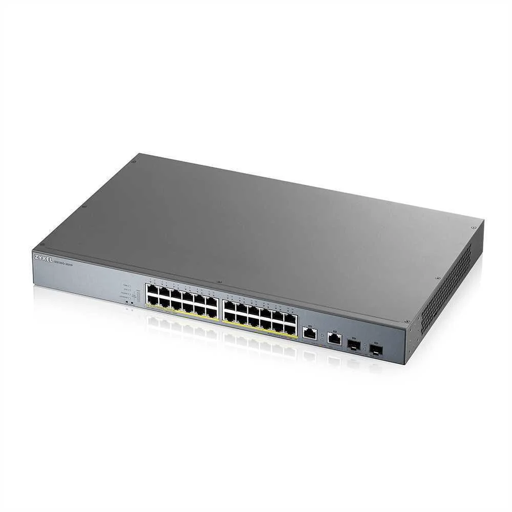 Zyxel Switch 26x Ge Gs1350-26hp  Poe Long Range 375w Managed