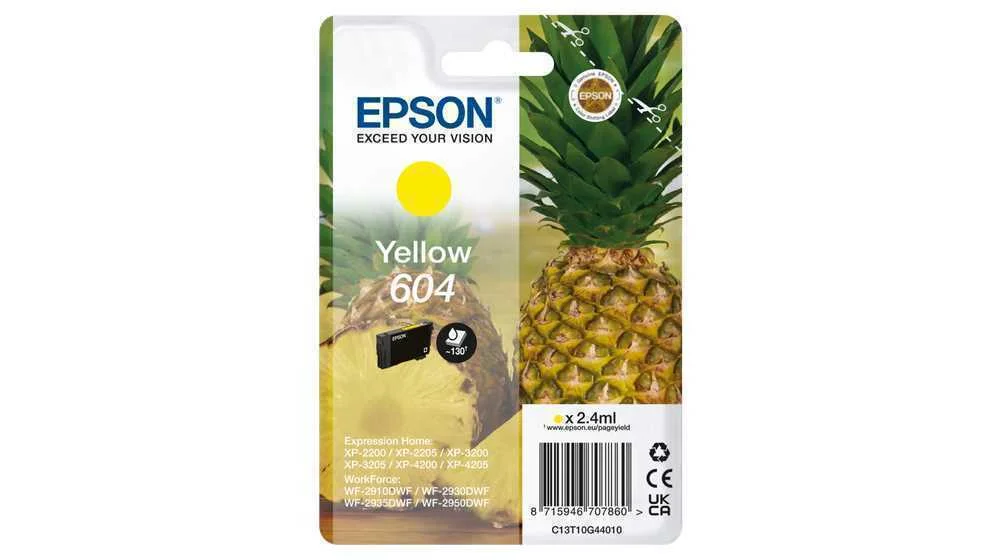 Toner Epson Amarillo 604 Xp-2200