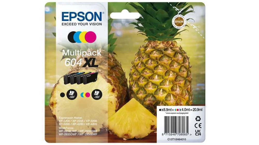 EPSON 604XL TINTEIRO 4 UNIDADE(S) ORIGINAL RENDIM.