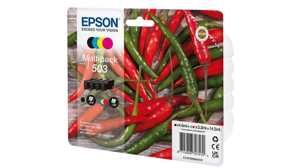 EPSON 503 TINTEIRO 4 UNIDADE(S) ORIGINAL RENDIMEN.