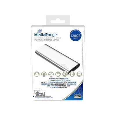 MEDIARANGE MR1100 DISCO SSD EXTERNO 120 GB PRATEA.
