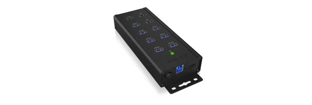 Hub  7-Port Icybox Usb 3.0 Ib-Hub1703-Qc3 Inkl. 3 Ladeports