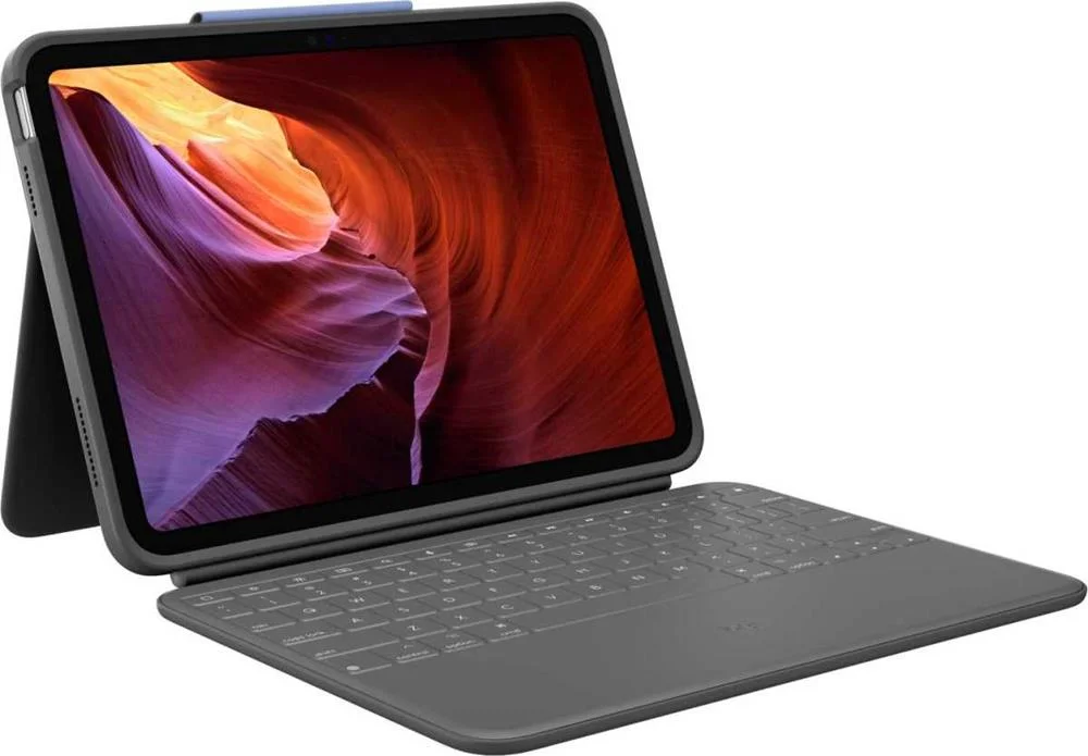 Teclado para Dispositivos M&oacute;veis Logitech Rugged Folio Grafite Qwertz Alem&atilde;o
