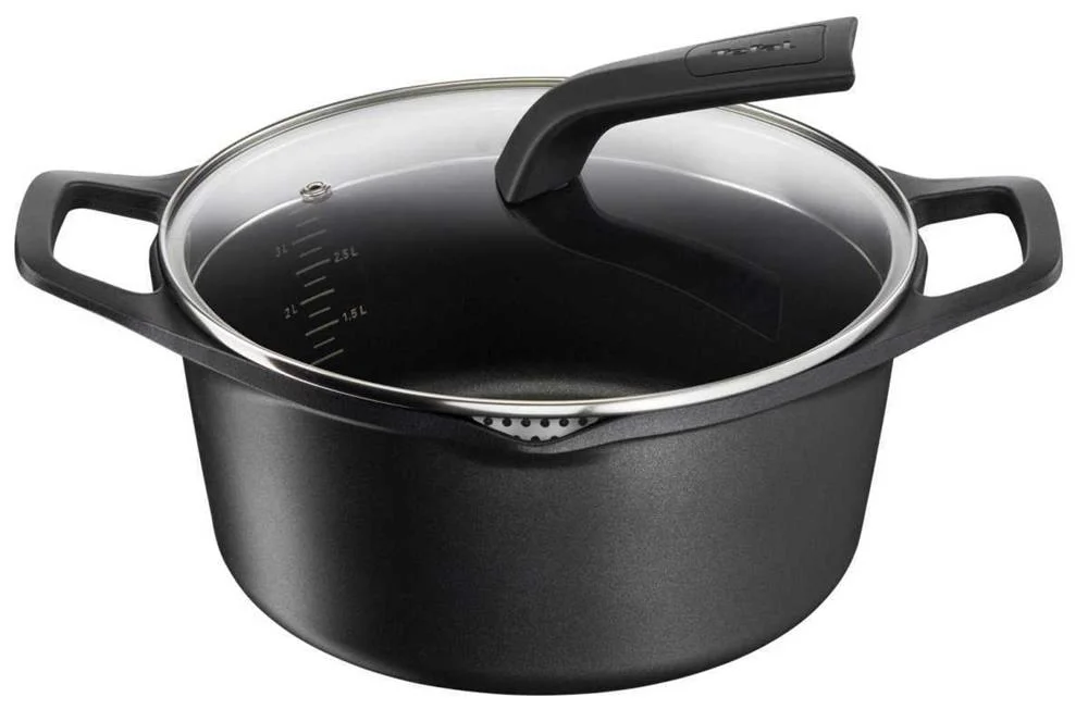 Bandeja para Forno Tefal E2494644 Preto Alum&iacute;nio Forjado Redondo &Oslash; 24 Cm 